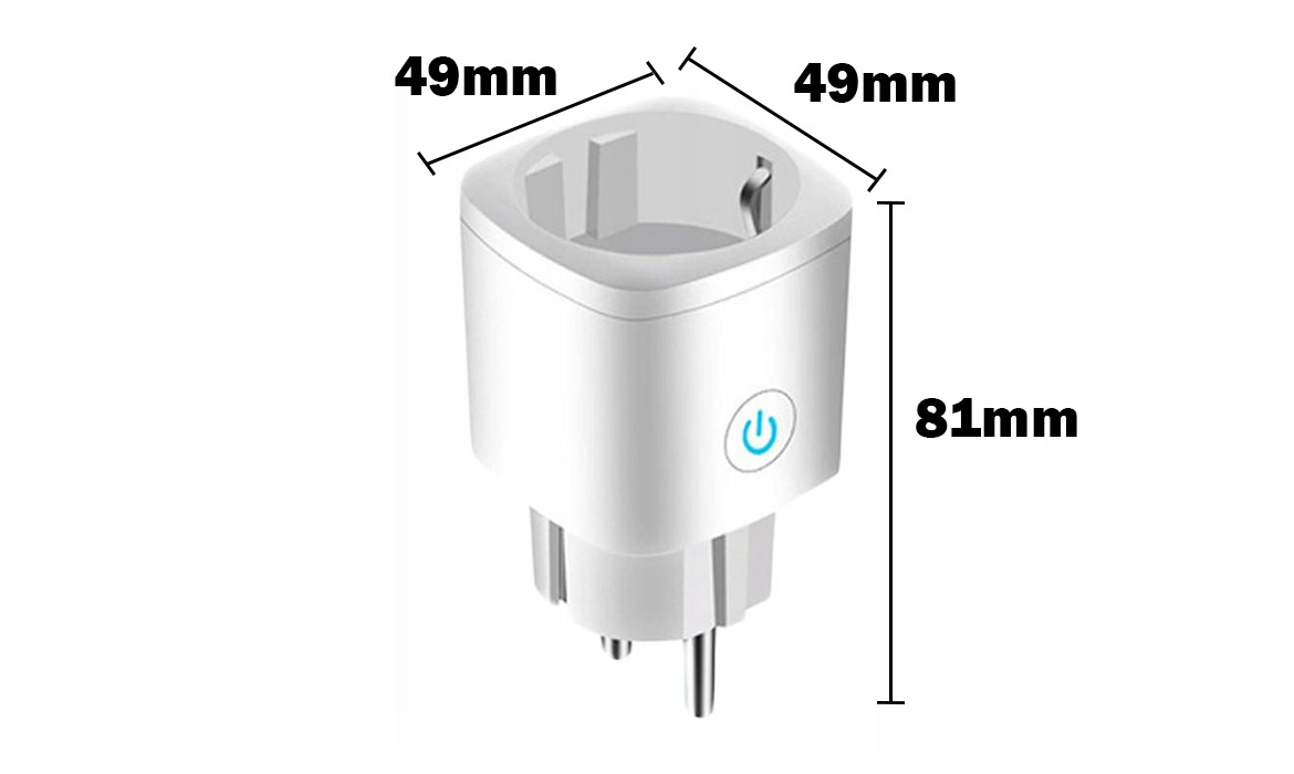 Inteligentne gniazdko WIFI TUYA SMART 16A POMIAR Stan opakowania oryginalne