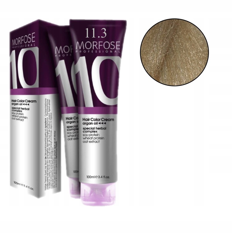 MORFOSE 10 CREME FARBA DO WŁOSÓW KREM KOLORYZUJĄCY ARGAN OIL 11.3 100ML