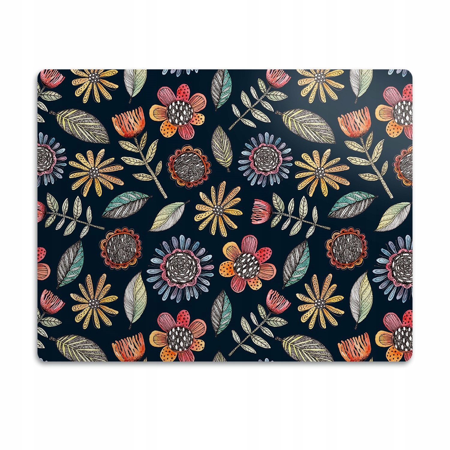 Levně Pro psa kočku podložka pod misku Barevné květy 90x60