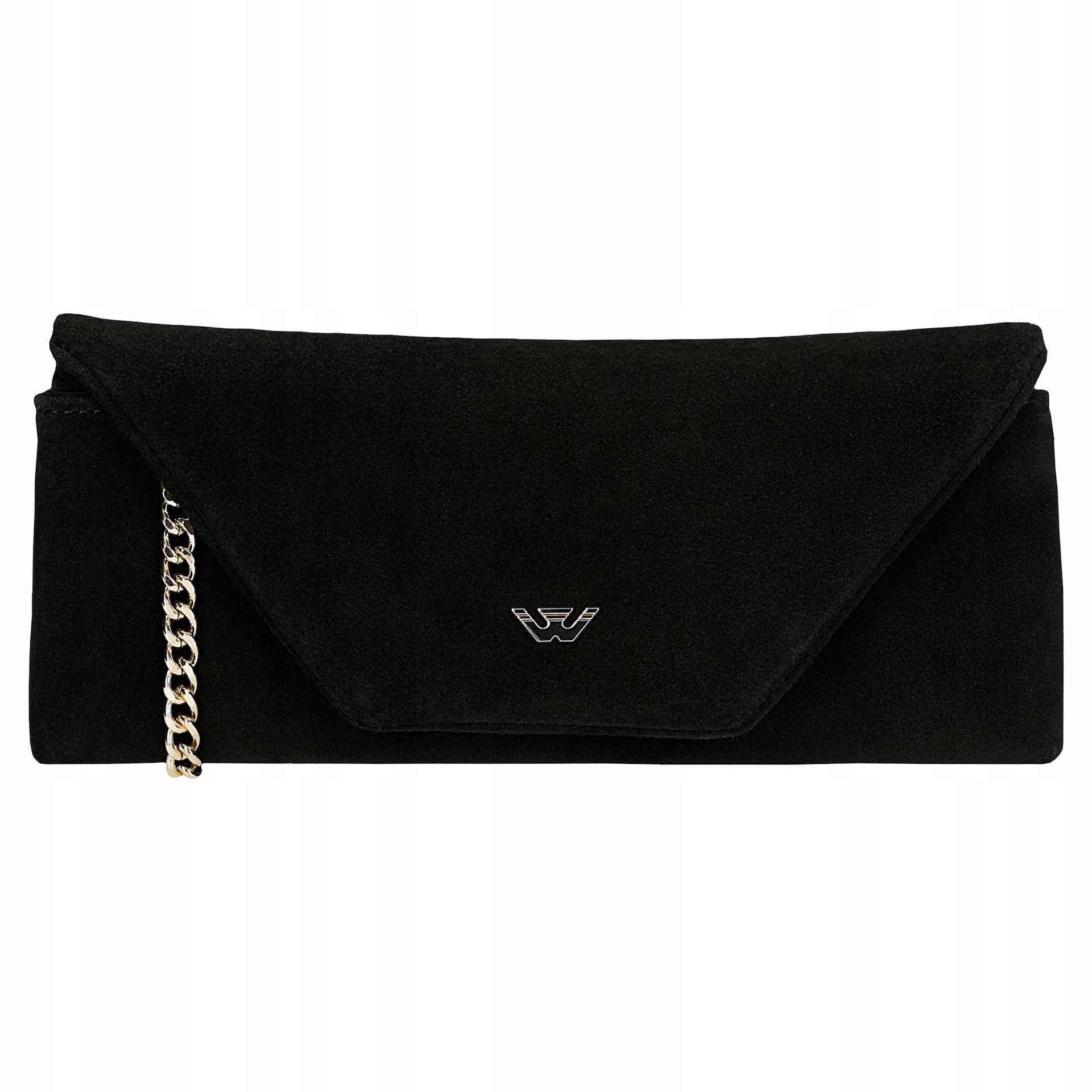 Černá dámská kabelka z velurové kůže