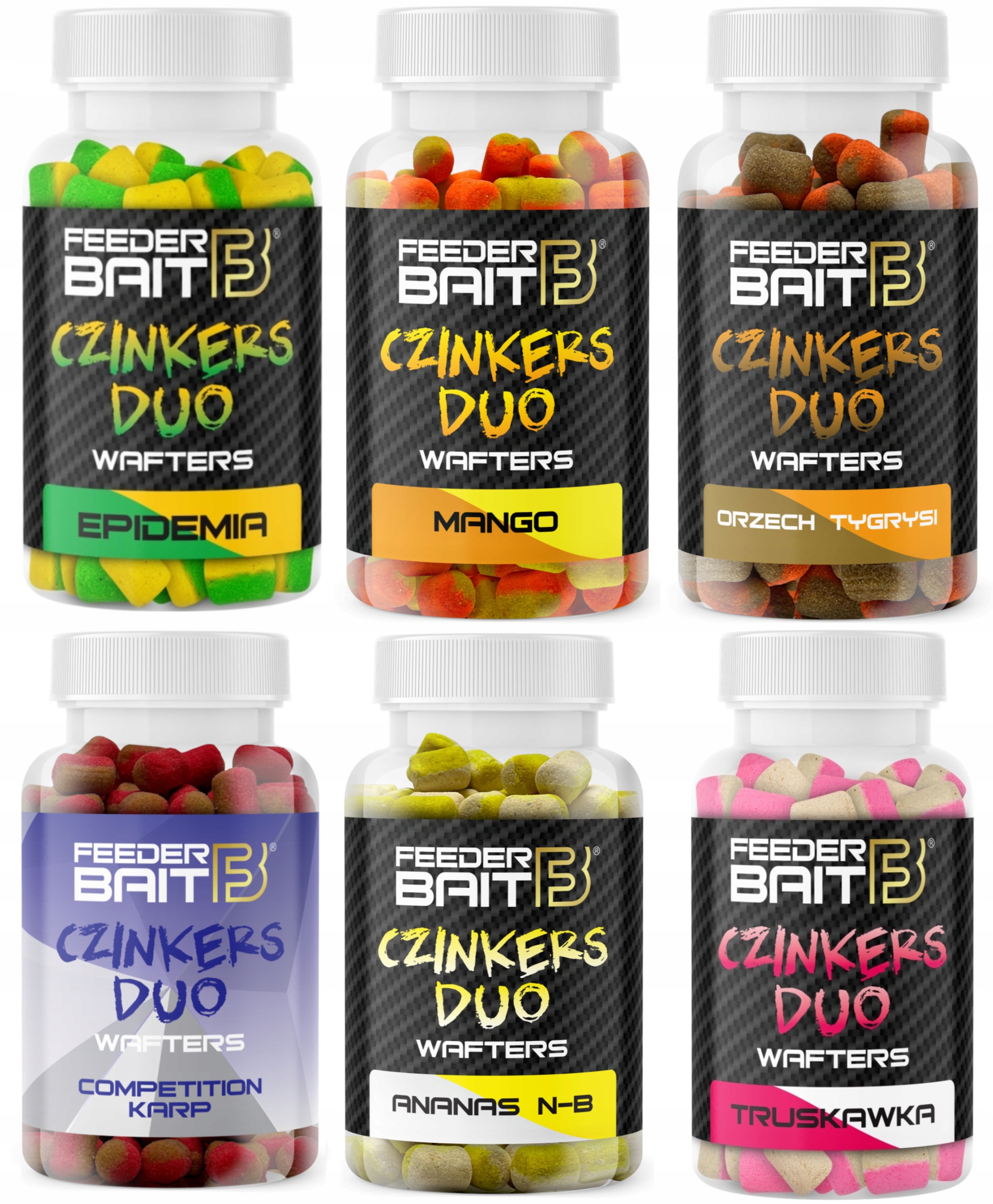 Feeder Bait zestaw wafters Czinkers Duo 6 9mm method feeder zestaw 6 sztuk