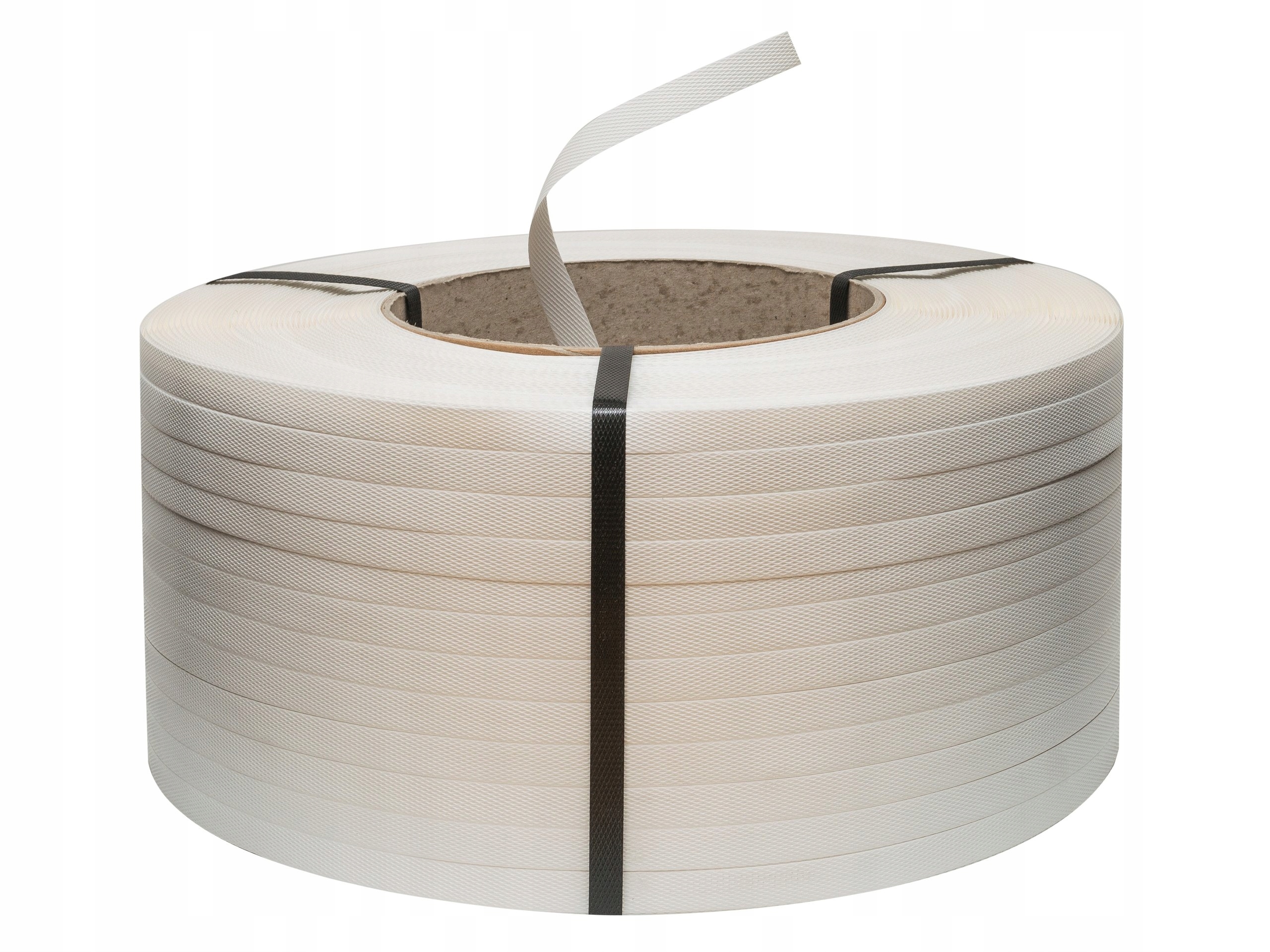 Taśma PP (polipropylen) 12 x0,55x 2800 m biała Szerokość 12 mm