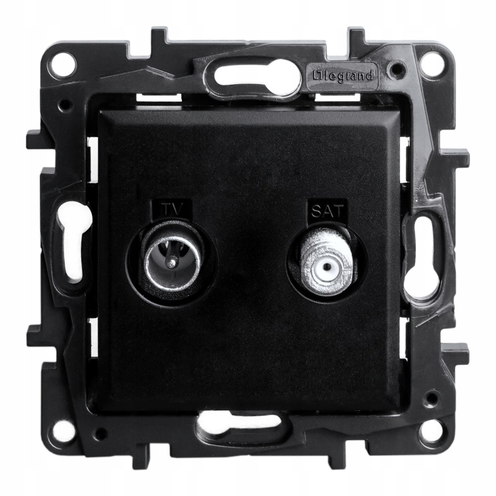 Koncová zásuvka Tv-sat černá Niloe Step Legrand