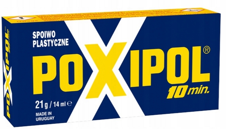 Poxipol Klej Dwuskładnikowy Do Metalu Drewna Plastiku Szary 14 ML