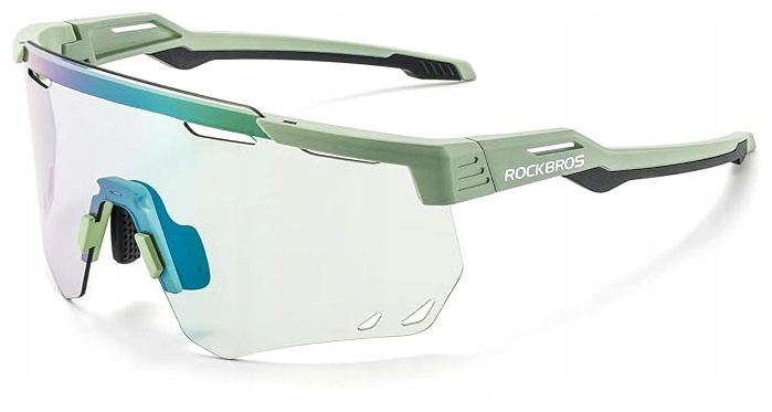 Okulary sportowe przezroczyste rowerowe fotochrom wkładka do biegania