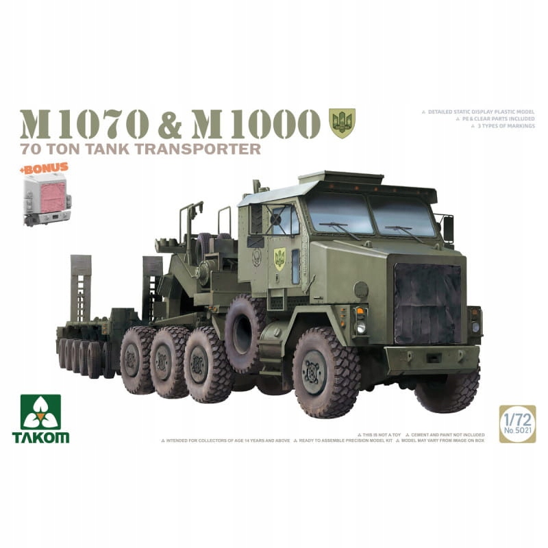M1070 And M1000 70 Ton Tank Transporter 1:72 Takom 5021