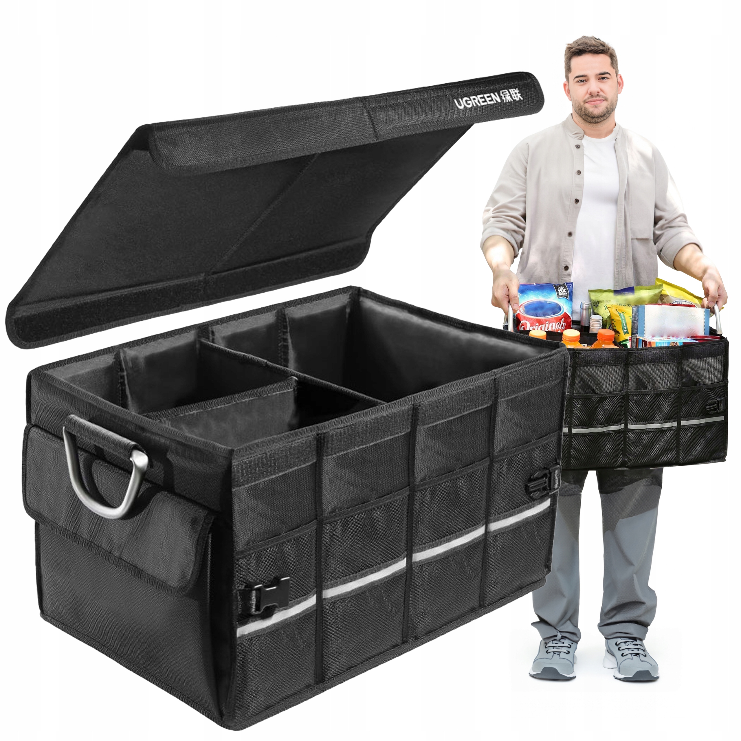 Ugreen Pudełko Skrzynka Organizer Do Bagażnika Samochodu Pojemny Mocny