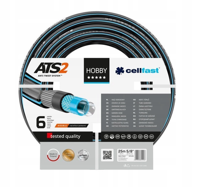 

Cellfast Wąż Ogrodowy Hobby ATS2 5/8" 25 m