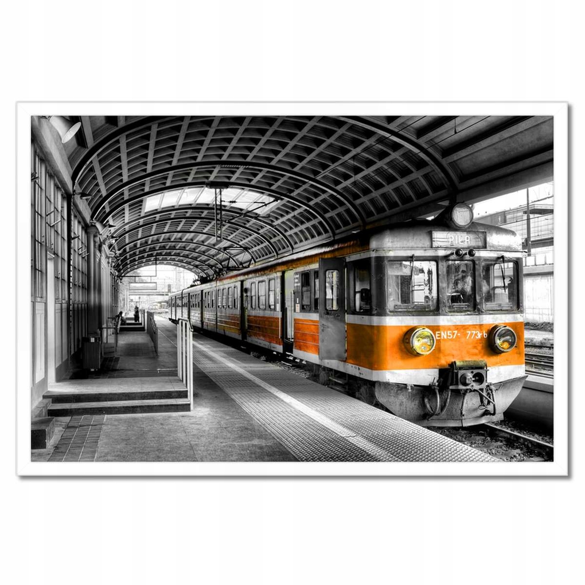 Plakáty v rámu 60x40 Oranžový vlak