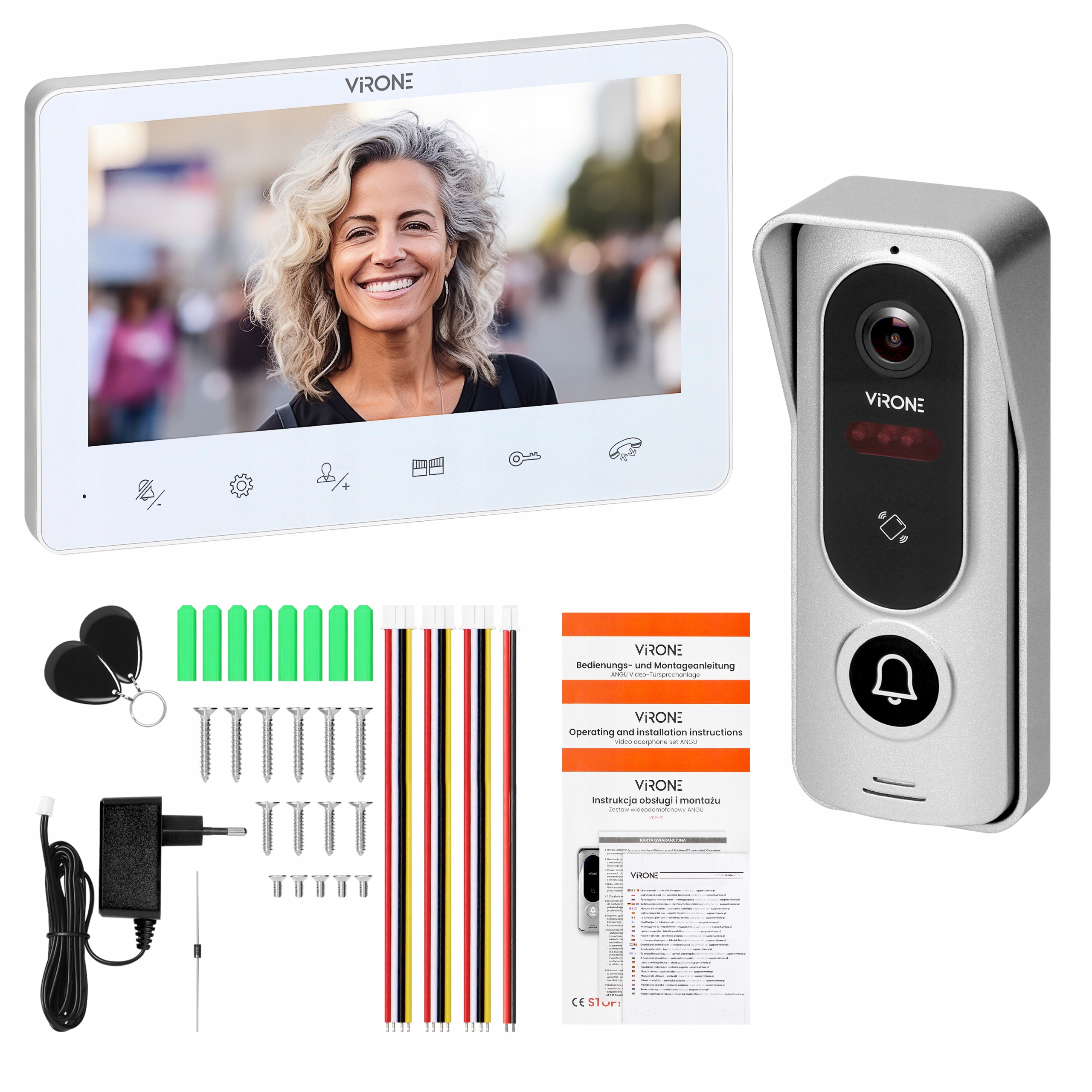 Videovrátnik rodinný dotykový Video Domofon režim stlmenia