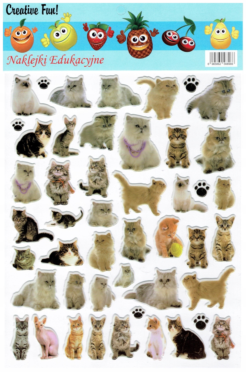 

Naklejki Wypukłe Motywacyjne Puffy 20x30 Koty Kot