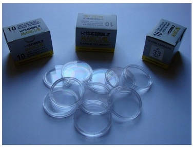 

Kapsle Na Monety 10 sztuk 33 mm Premium