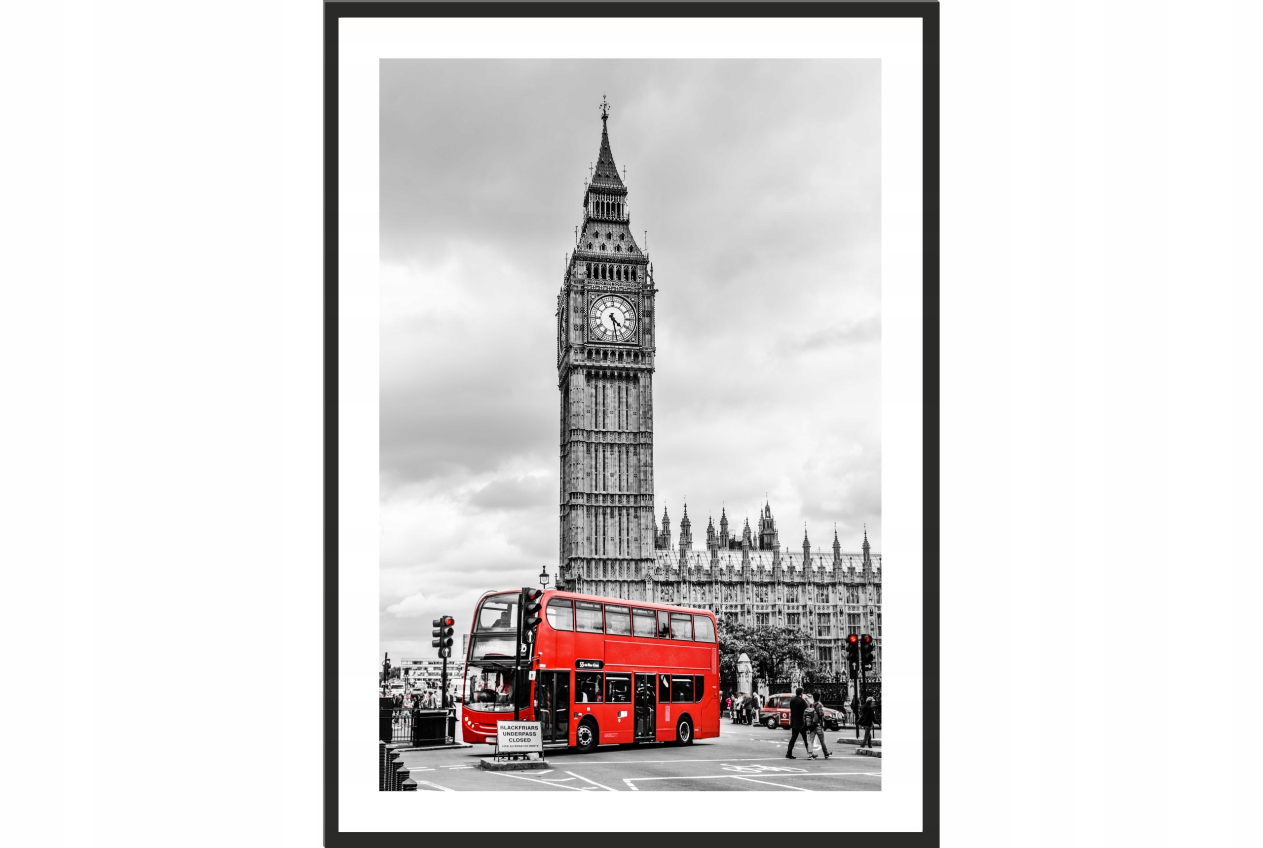 

Obraz plakat 40x30 big ben londyn autobus uk