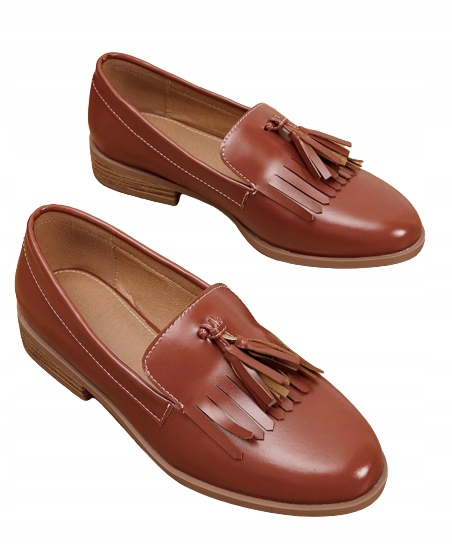 DAMSKIE PÓŁBUTY BRĄZOWE WSUWANE CASUAL 39 VXD