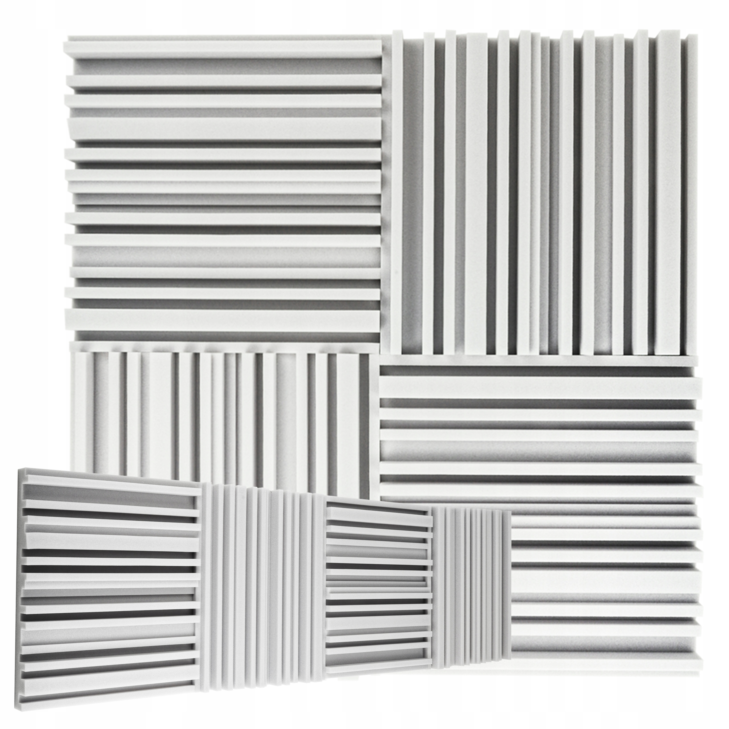 Dekorativní stěnové panely z akustické pěny, likvidace ozvěny, 4 kusy