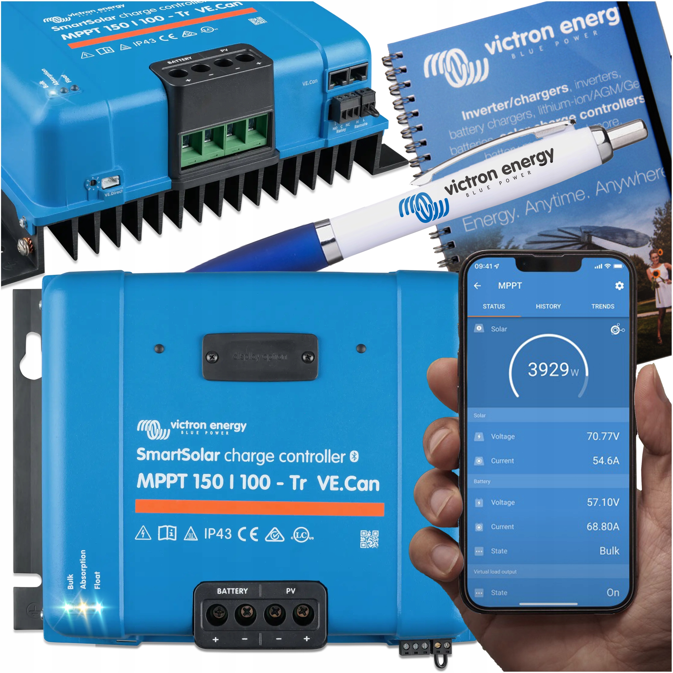 Solarny Regulator Ładowania SmartSolar Mppt 150/100 Tr VE.Can Victron Smart