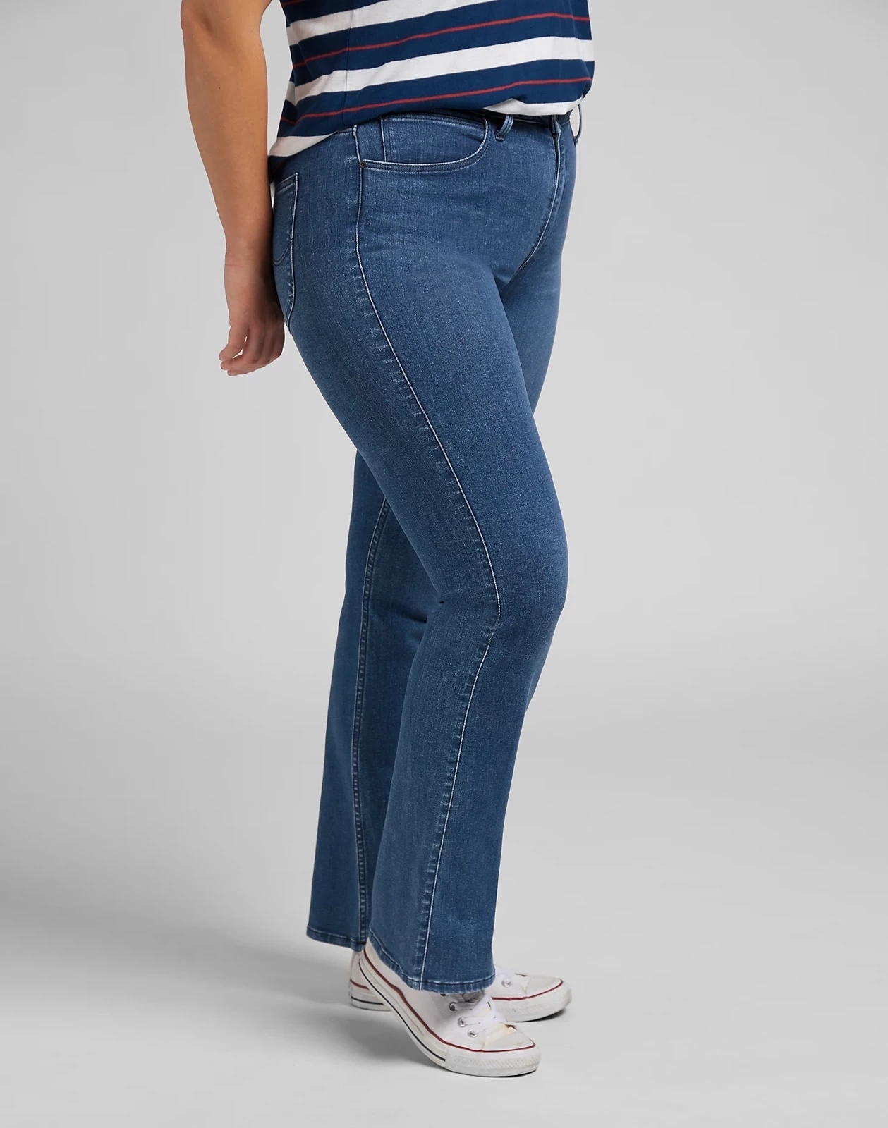 Dámské rozšířené džíny Lee Bootcut Plus MID Evita L32LPVYW 30/31