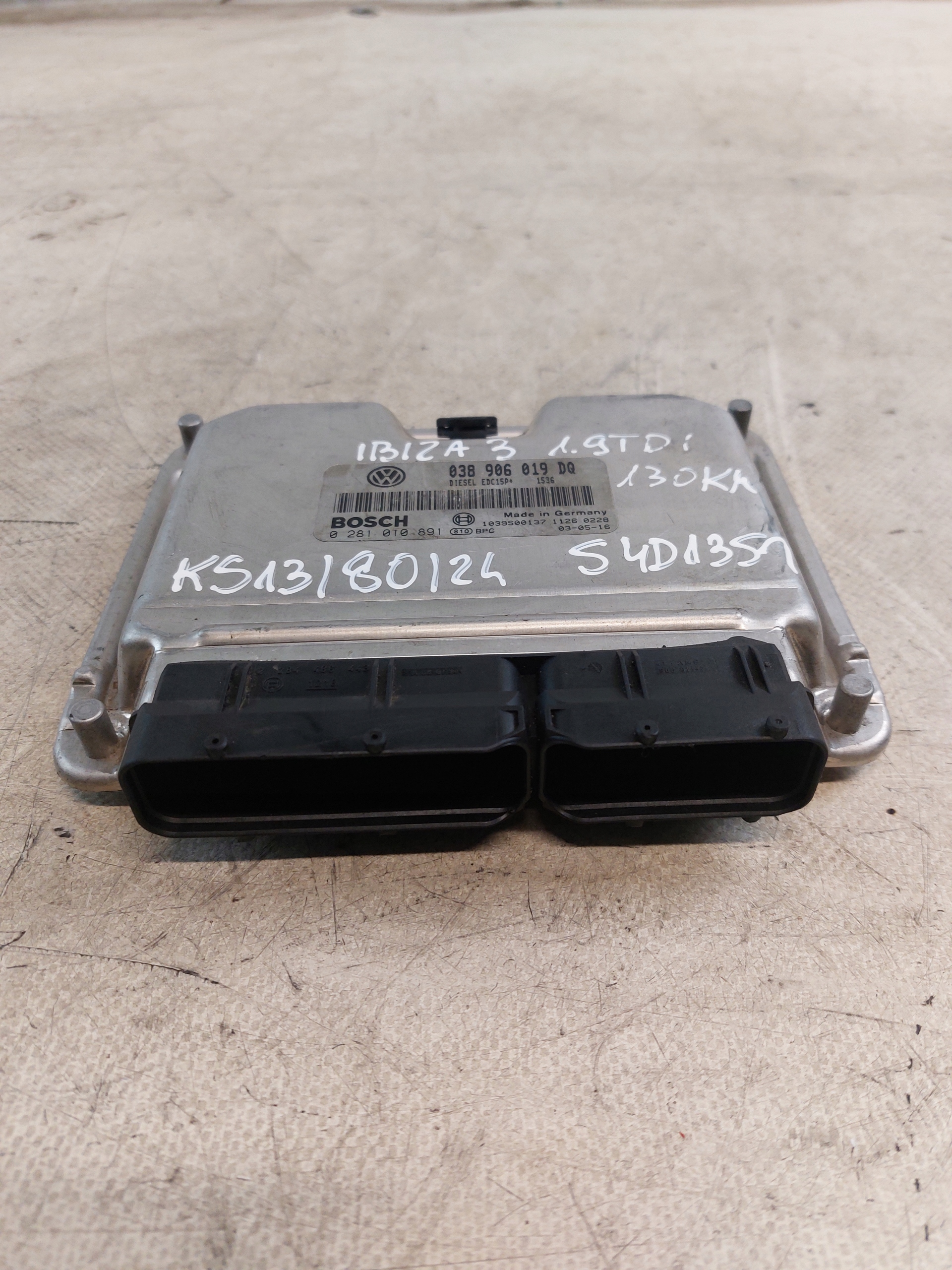 control unit computer of the engine SEAT IBIZA III 130KM