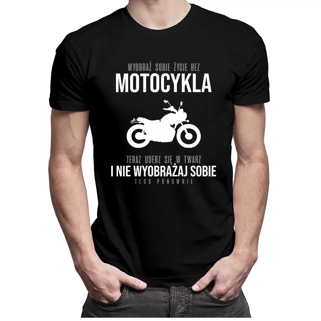 

Koszulka motocyklowa z motorem męska prezent
