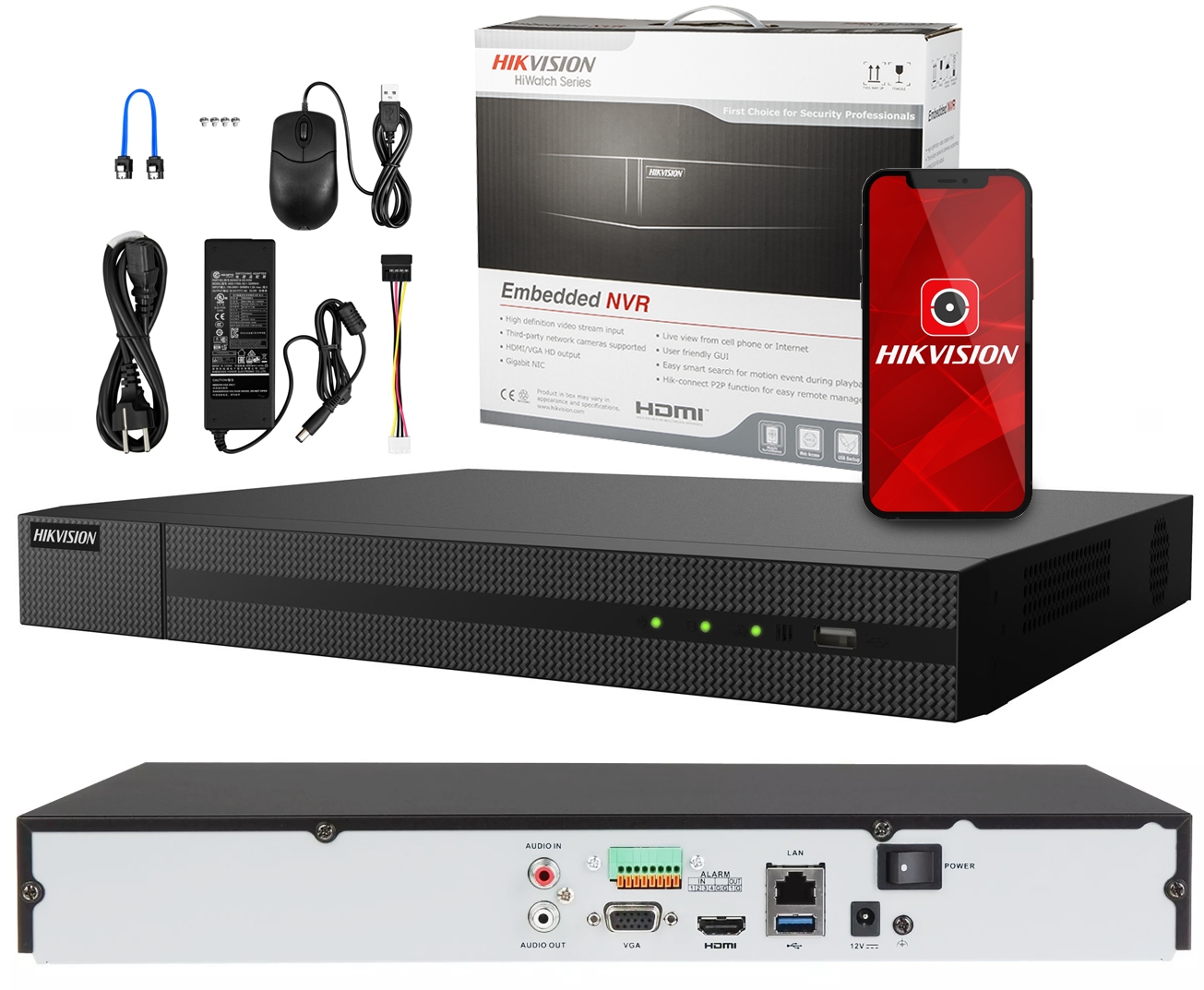 Ip Rekordér Hikvision 32kanálový 8Mpx 2x Sata Aplikace Hikconnect