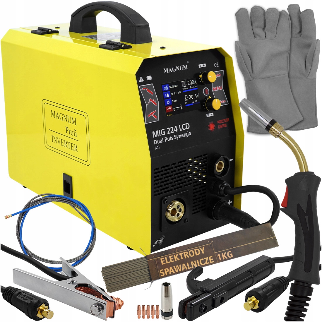 Spawarka migomat MAGNUM DUAL PULS SYNERGIA MMA LCD