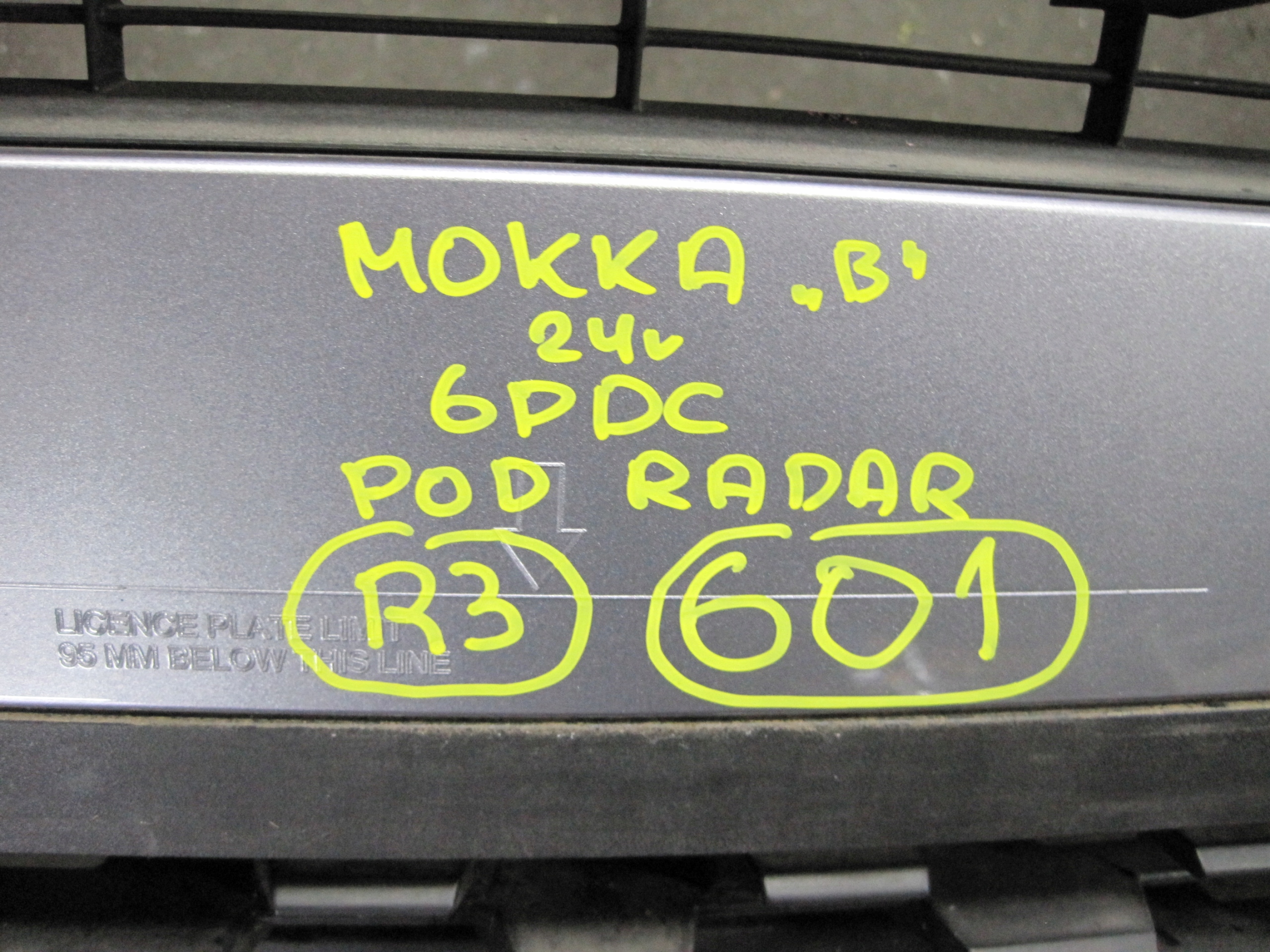 bumper OPEL MOKKA B 6 PDC front front