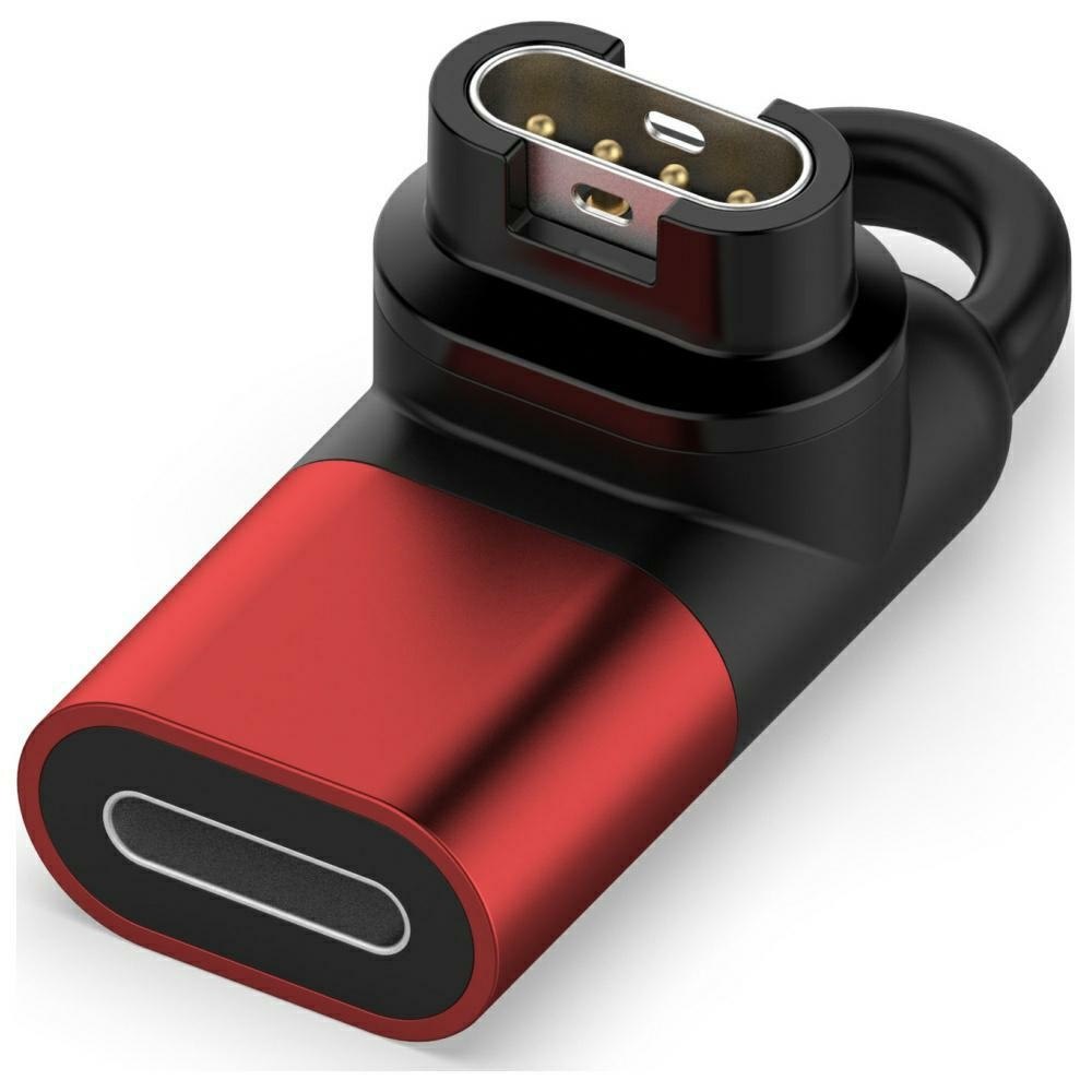 Adaptér Lightning MajesticLine pro nabíjení hodinek Garmin červený