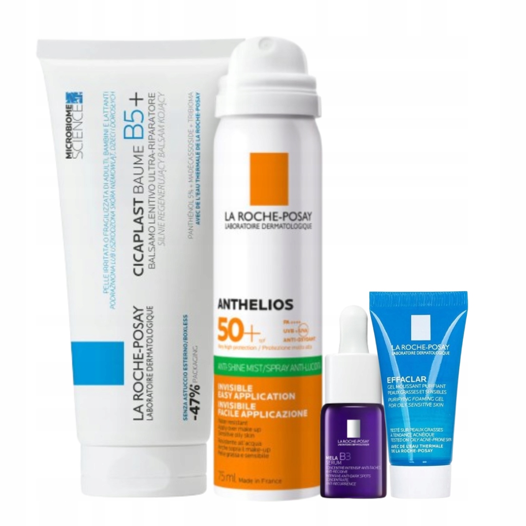 La Roche-Posay Cicaplast Balsam B5+ 100ml, Anthelios Mgiełka SPF50+ 75ml