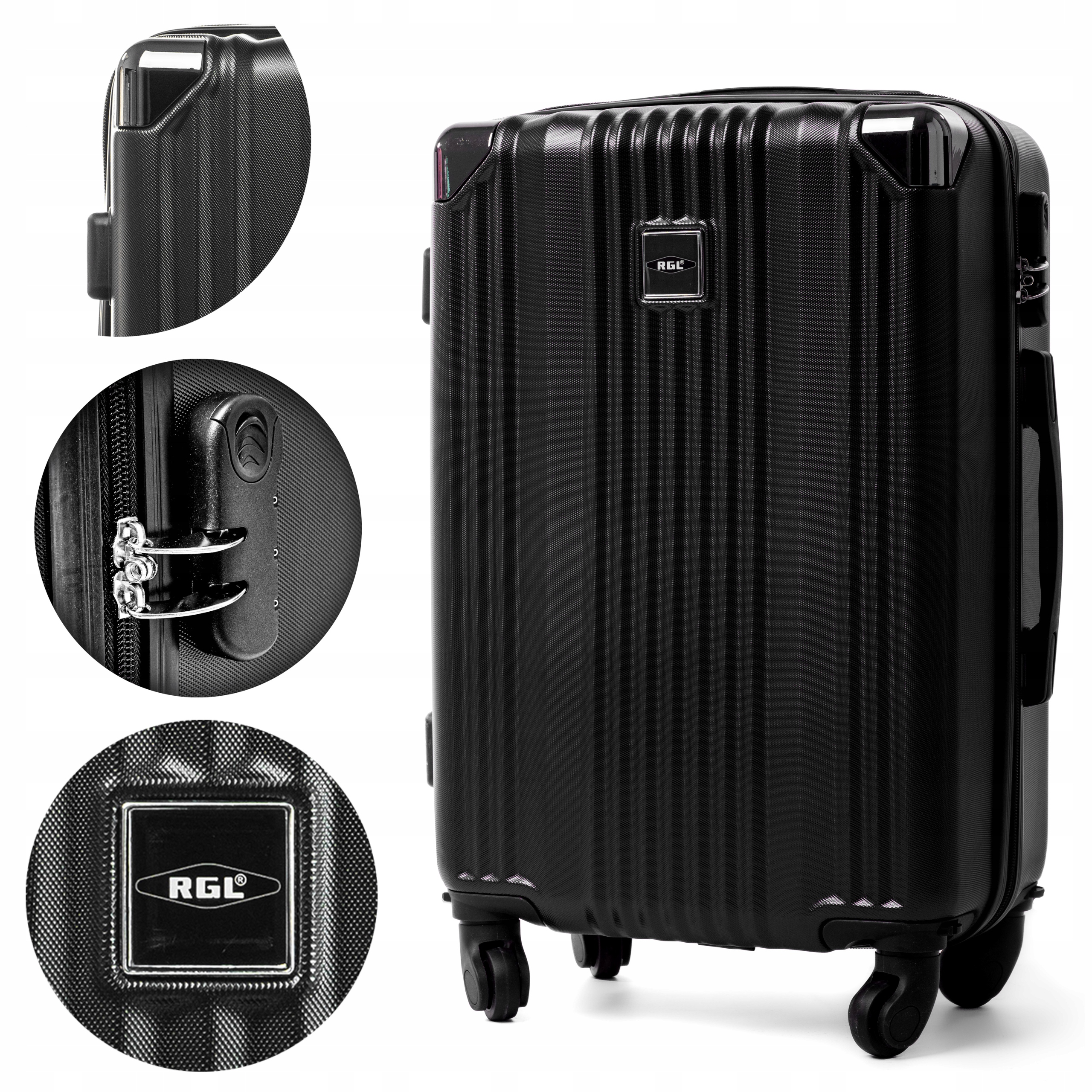 Mała Walizka Kabinowa L Na Kółkach Podróżna Torba Abs Rgl