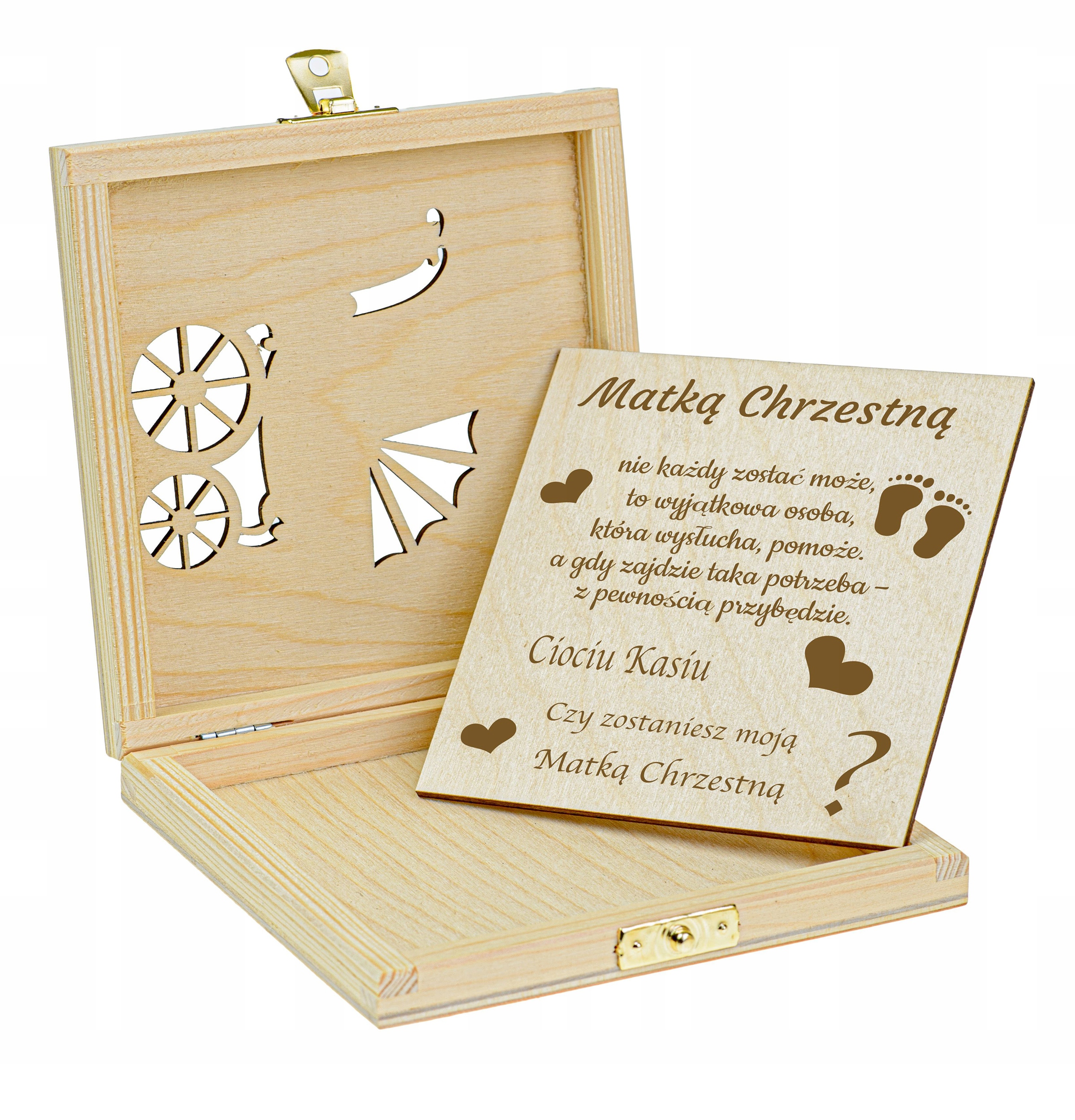 PROŚBA WUJKU CZY ZOSTANIESZ MOIM CHRZESTNYM KARTKA Szerokość produktu 14.5 cm