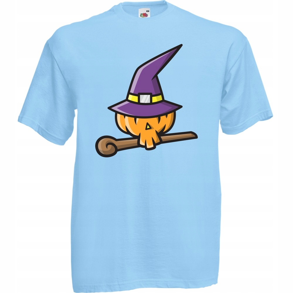 

Koszulka halloween czarownica dynia L błękitna