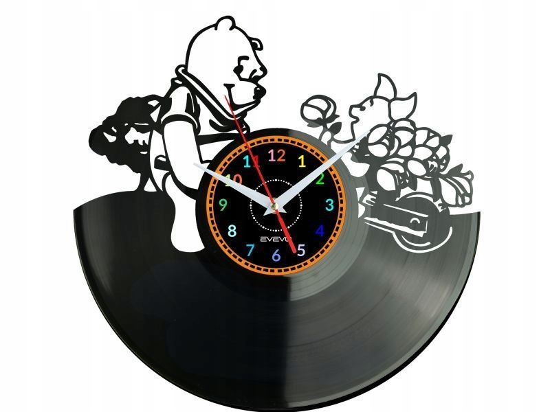 medvídek Pú Pooh Nástěnné Hodiny Vinylová Deska Pro Ni Pro Něj Připomínají
