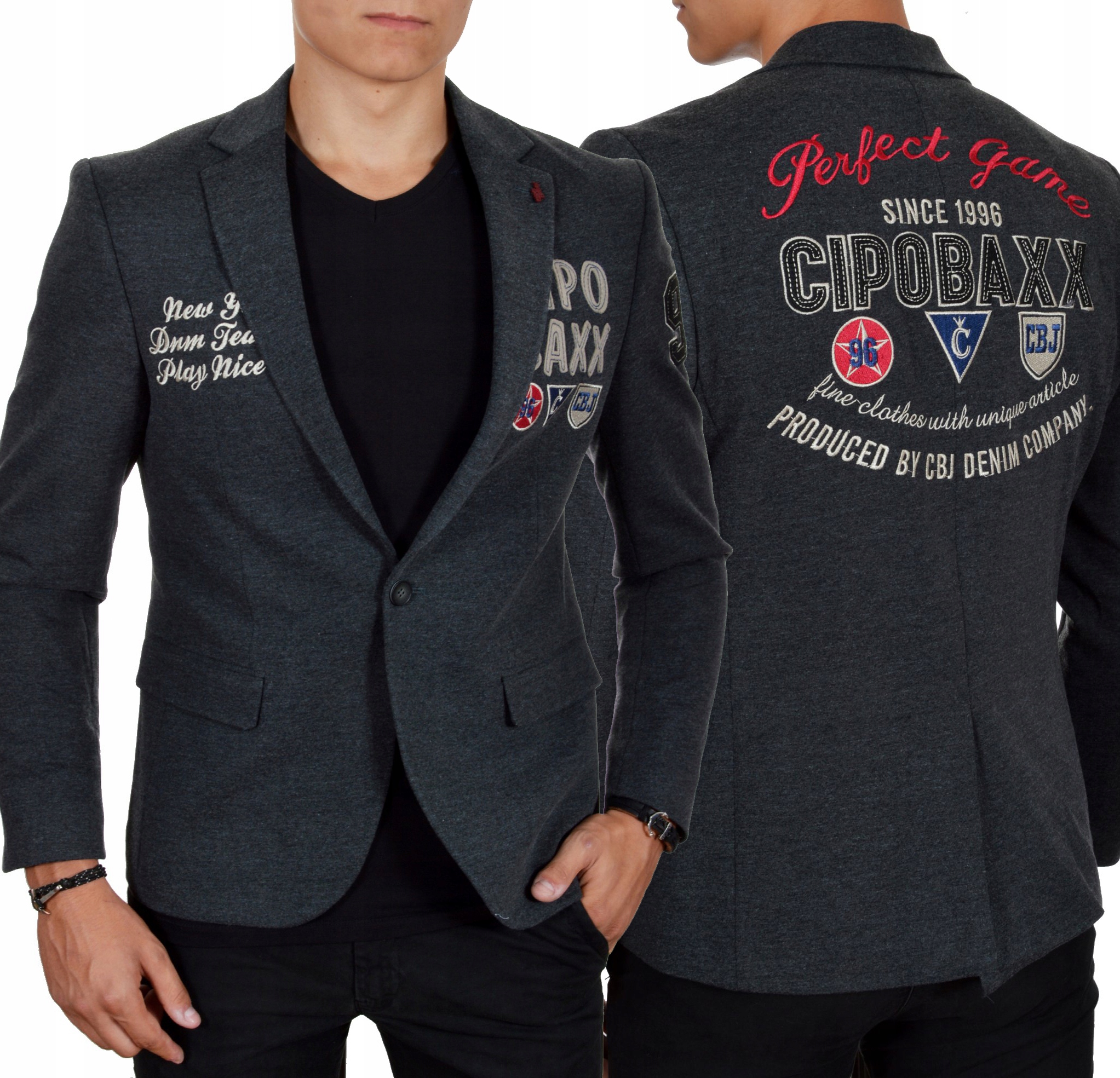 Sako Cipo Baxx Casual s výšivkou pro každodenní nošení