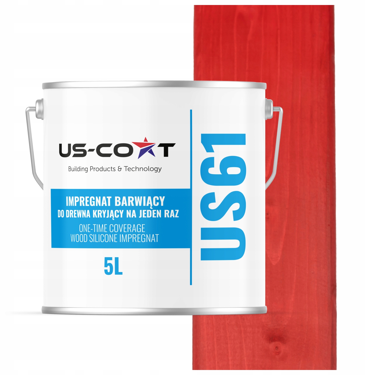 Impregnácia Na Drevo Extra Farba S Voskom Chron Farby Naraz Červená 5 L