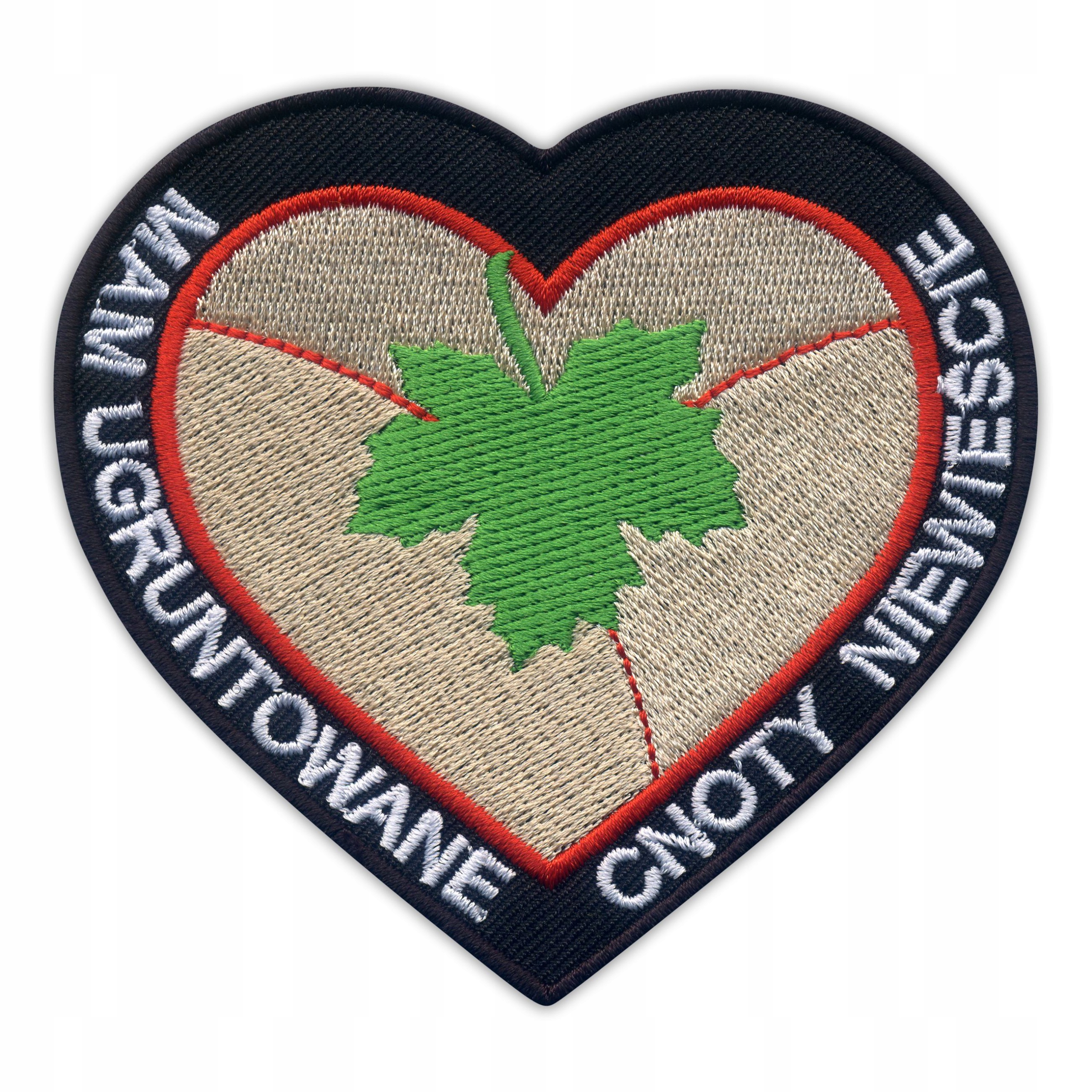 

Naszywka Cnoty Niewieście -serce, uda i liść klonu