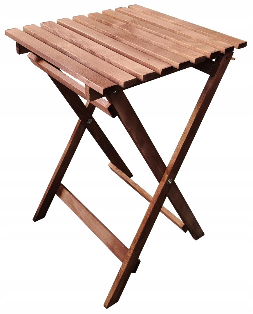 STÓŁ SKŁADANY STOLIK Z DREWNA MEBLE OGRODOWE Marka inna