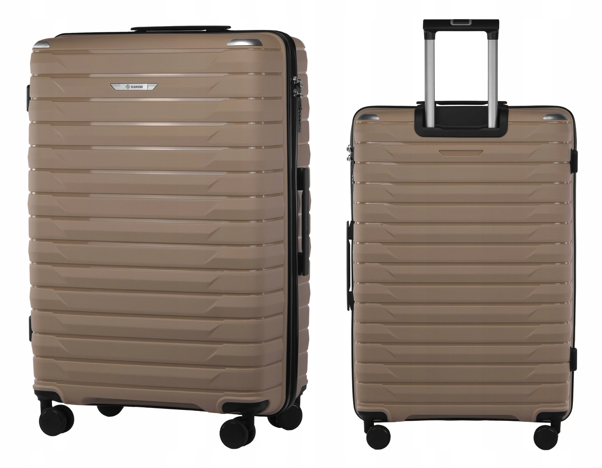 Velká Cestovní Taška Z Polypropylenu Diamond Béžová XL 28" P420