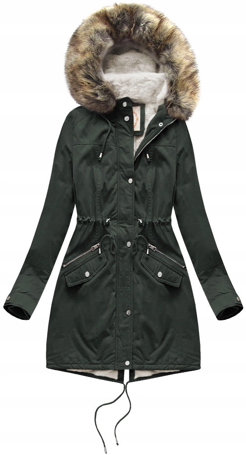 Parka Na Medvídkovi Kapuce 7602BIG Army 50