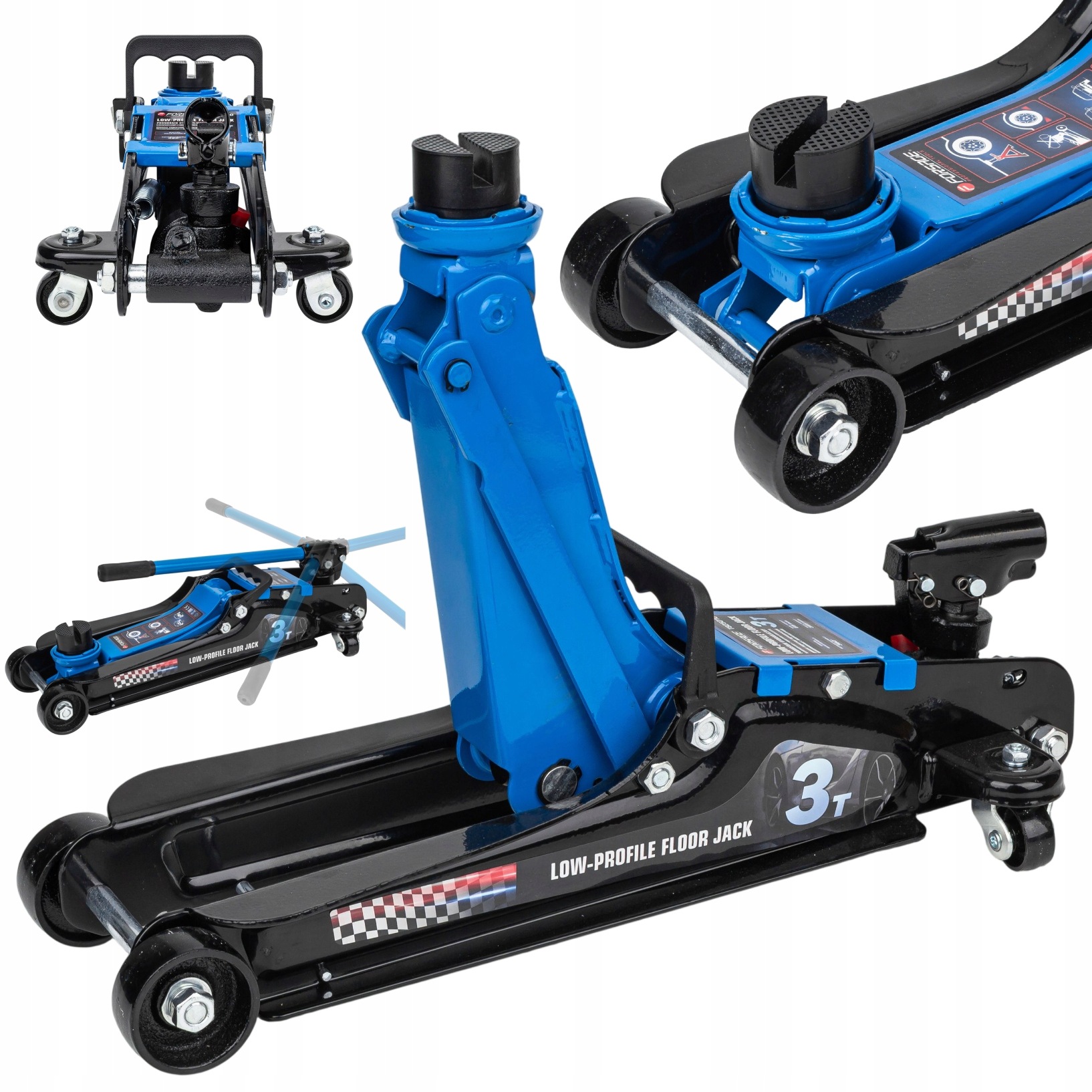 Hever automobilový zvedák 85-380 mm 3T Hydraulický bodový žabák