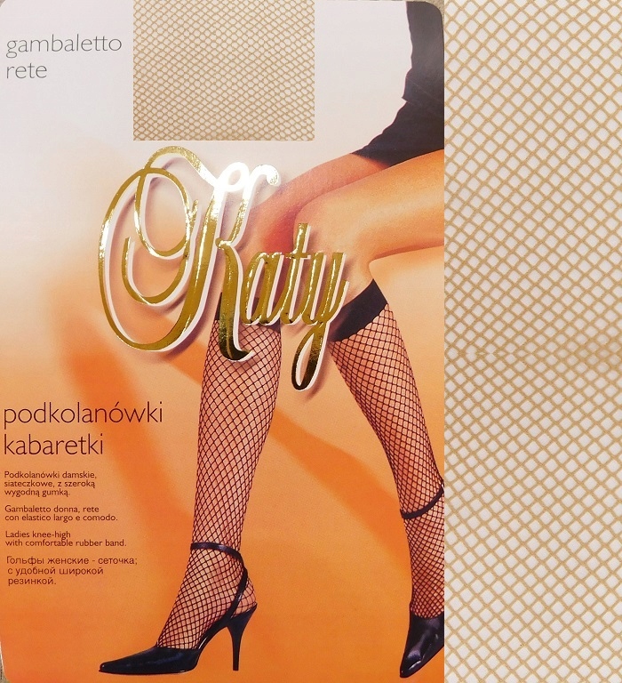 

Katy Rete podkolanówki kabaretki małe oczka visone