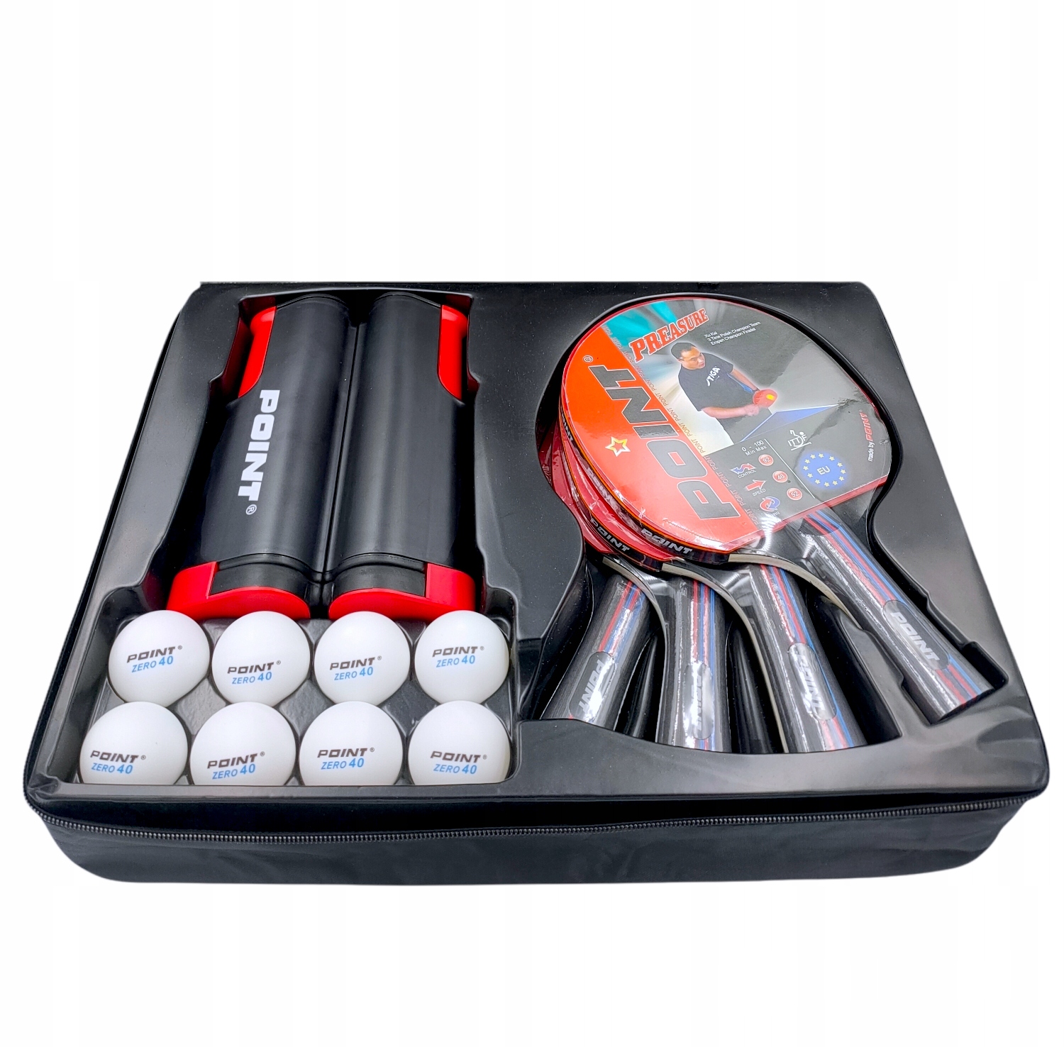 Zestaw Point Family 4 Rakietki +8 Piłeczek+siatka!