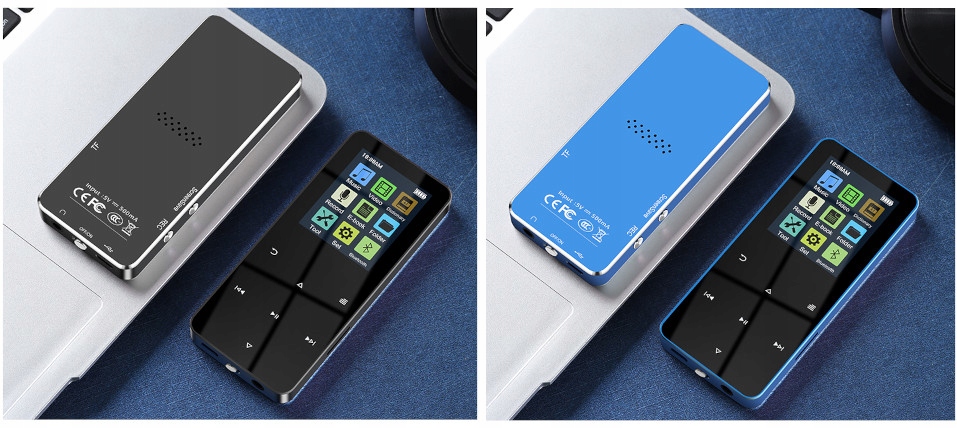 ODTWARZACZ MP4 MP3 16GB BLUETOOTH 5.0 HiFi RADIO Głębokość produktu 9 cm