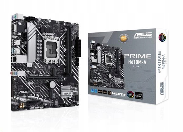 Asus Prime H610M-A-CSM soc 1700 H610 DDR5 mATX M.2 Hdmi D-Sub Dp 90MB1G20…