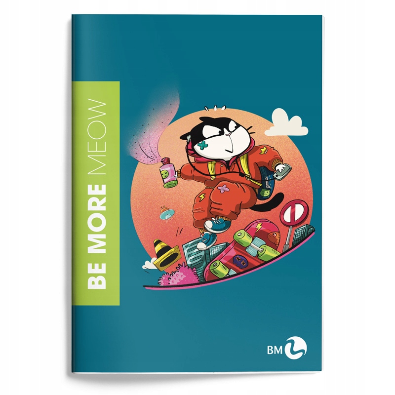 BE MORE ZESZYT A4 MEOW KRATKA 72 STRONY 100G. 2305