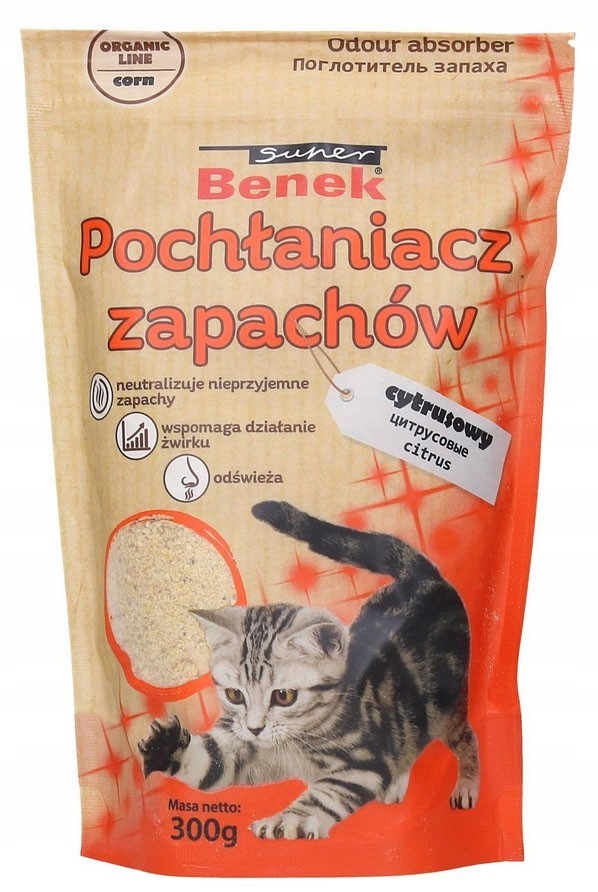 Levně 2x Benek Pohlcovač pachů Citrusy 300 g