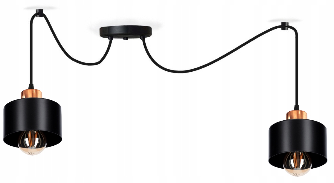 

Lampa Wisząca Loft 2 Pająk Żyrandol Nowoczesna Led