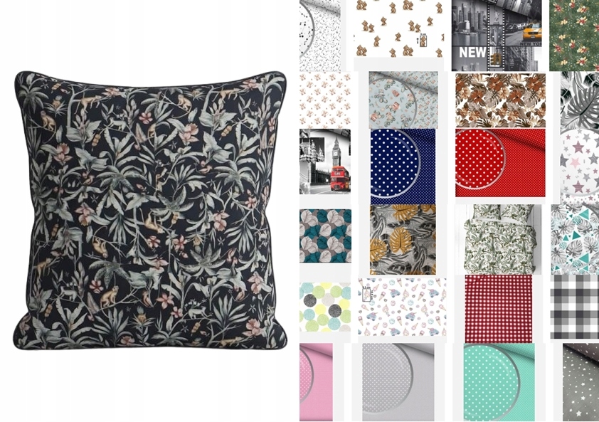 Povlak Na Polštář Jaskiek 100% Bavlna 260 Vzorů 80x200 CM