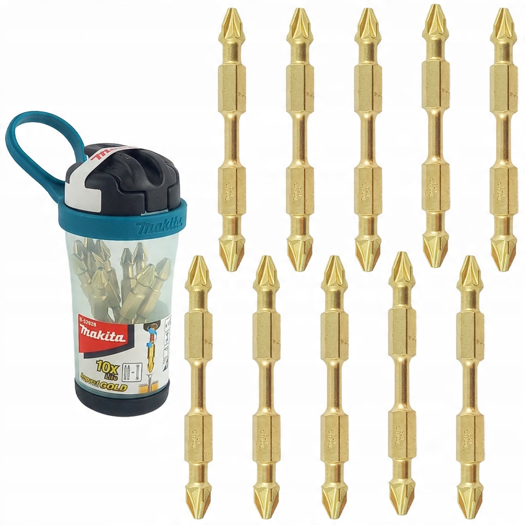 

Zestaw 10 bitów PZ2 Impact Gold Makita B-52928