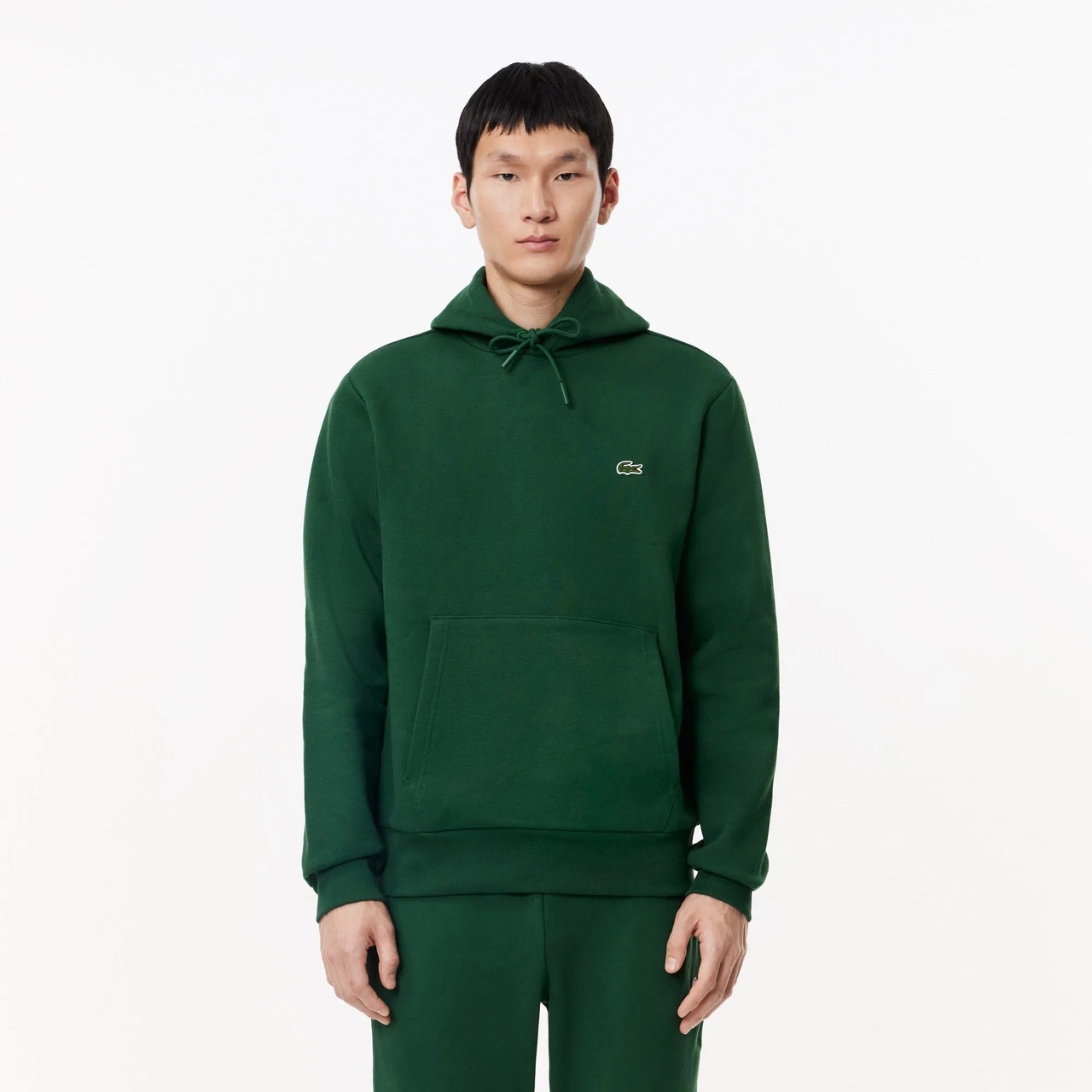 Lacoste Pánská Mikina Organic Cotton Green M