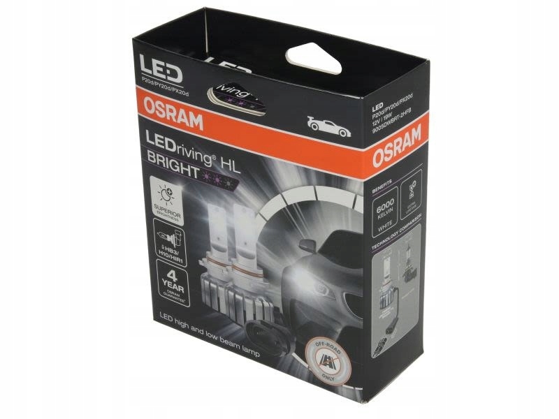 Led žiarovka (2ks) H10/HB3/HIR1 12V 19W LEDriving
